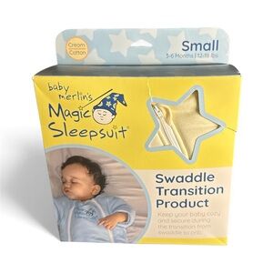 Baby Merlin's Magic Sleepsuit Cream Swaddle Transition Product